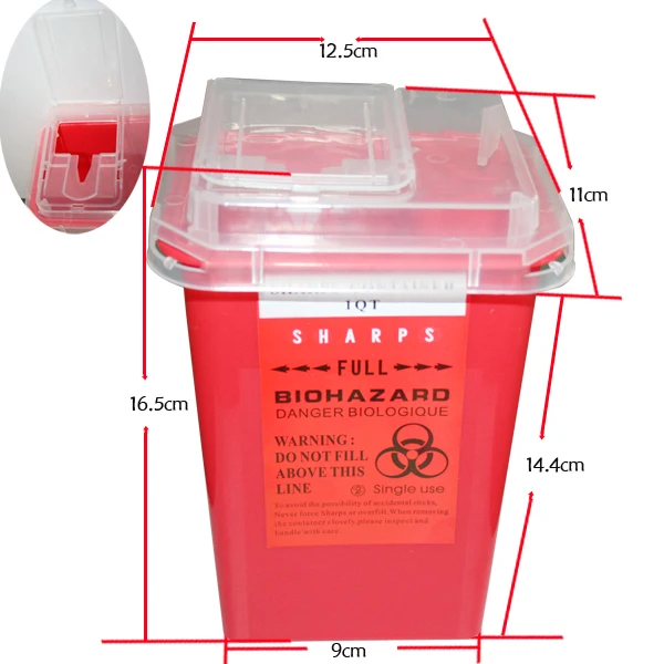 YILONG Professional Plastic Sharps Containers for Tattoo Artists Newest Tattoo Sharps Container