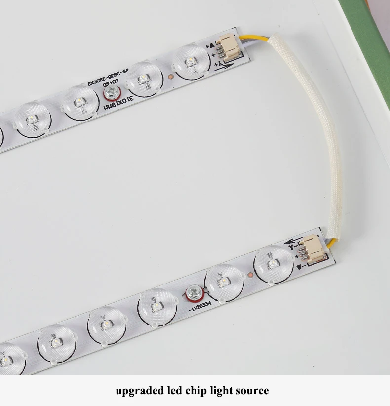 Liga de Carvalho Conduziu a Lâmpada do Teto Luzes de Teto Sala de Estar Luz de Teto Nordic Quadrado Multicolor Pode Ser Escurecido Levou Quarto Levou Luminárias 18 Nordic praça liga multicolorido led luzes de