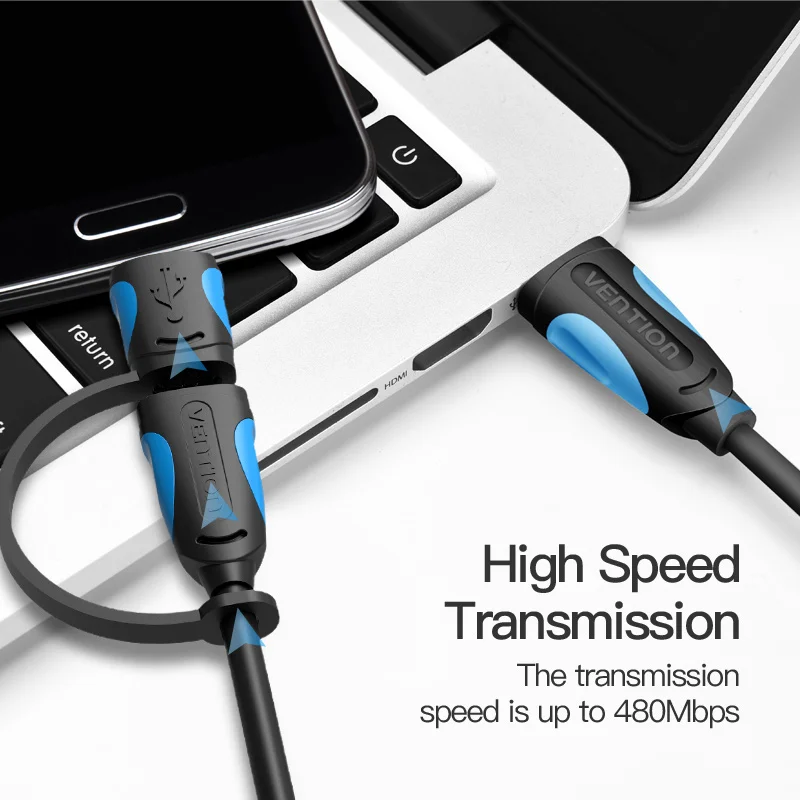 1 5 m Vention Micro USB кабель Тип C 2 в Зарядка для Samsung s9 plus huawei p20 pro xiaomi Type кабель|Кабели