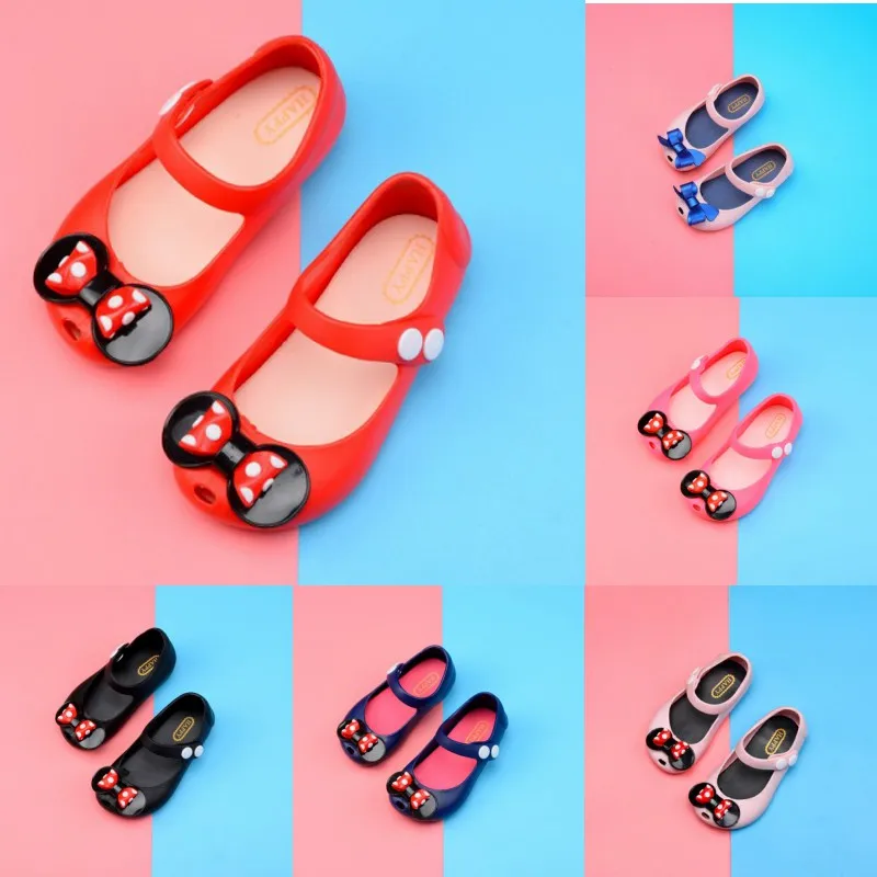 

Children's Sandals Summer New Non-slip Breathable Shoes Jelly Shoes Dot PVC Beach Shoes Female Baby Tower Buckle Sandals