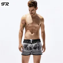 FR Новые мужские быстросохнущие шорты, мужские модные пляжные шорты, мужские полосатые шорты для катания на доске