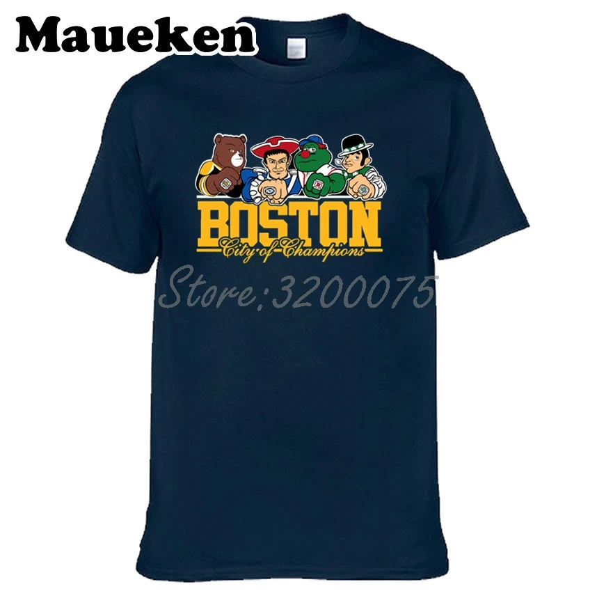 Для мужчин Boston City For New England Celtics Bruins Красная футболка Sox одежда футболка мужская комикс мультфильм W0301001 - Цвет: 21