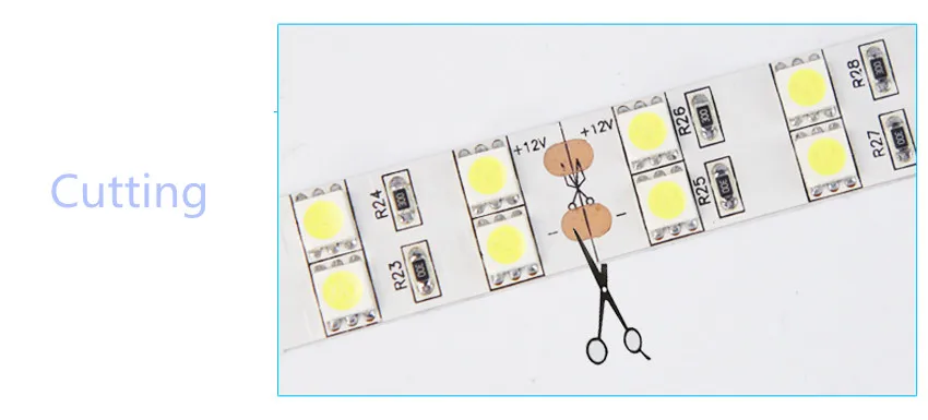 SPLEVISI неводостойкая Светодиодная лента 12 В постоянного тока 120 светодиодов/м RGB 5050 5 м/двухрядная катушка теплый белый/холодный белый/RGB светодиодный ленточный светильник