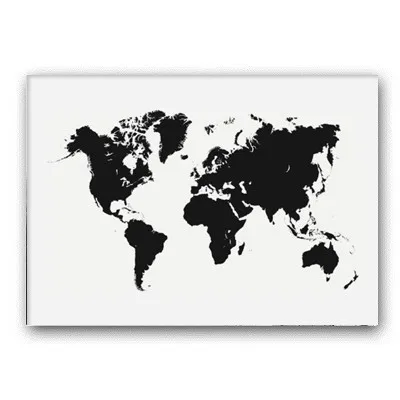 Скандинавская Минималистичная карта всемирно известных городов, картины на холсте, Берлинские, Oslo, плакат, печать, настенные художественные картины для гостиной, домашний декор - Цвет: World Map