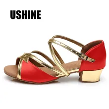 206 коричневые красные танцевальные туфли для сальсы; Zapatos De Baile Latino Mujer; туфли для латинских танцев; женские туфли для девочек