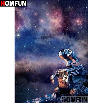 

HOMFUN Square Round Drill 5D Diamond Painting Environmental Crafts Full Diamond Embroidery "Cartoon character" Home decor A01509