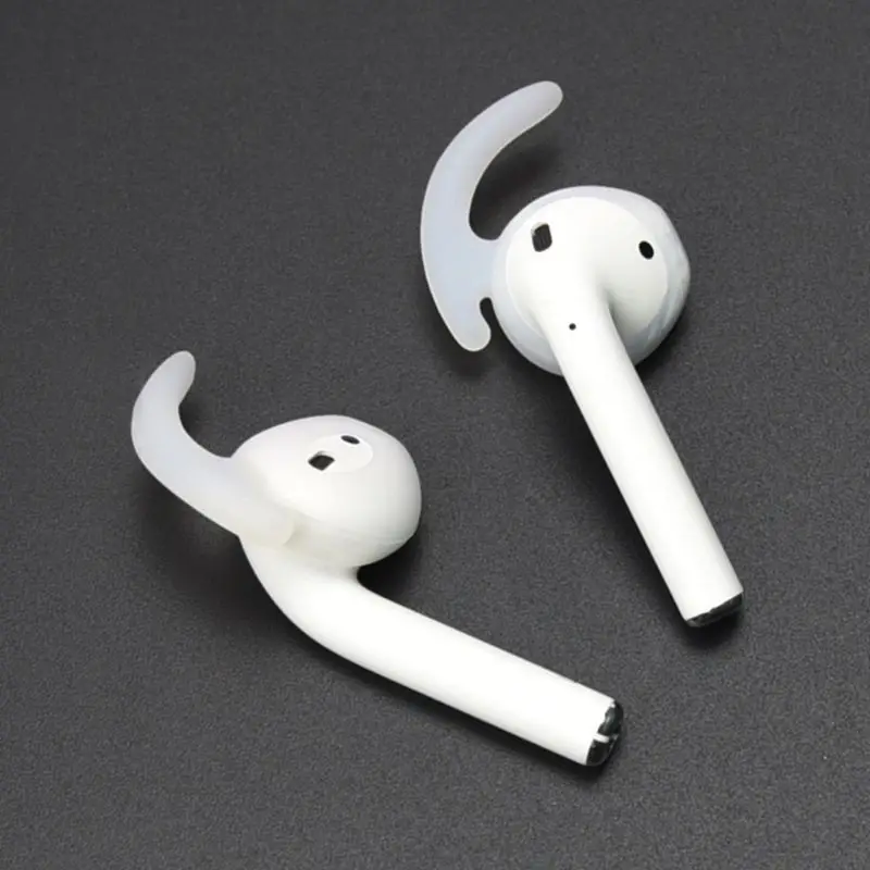 

1 Pair Earbuds Cover In-Ear Tips Soft Silicone Skin Ear Hook Buds Replacement for Apple Airpods Wireless Bluetooth Headset