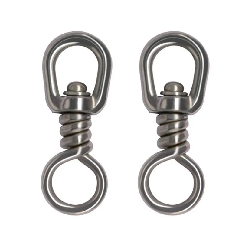 5PCS Strong stainless steel sea fishing Fishing Swivel With Solid Ring