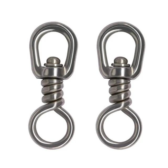 5PCS Strong stainless steel sea fishing Fishing Swivel With Solid Ring