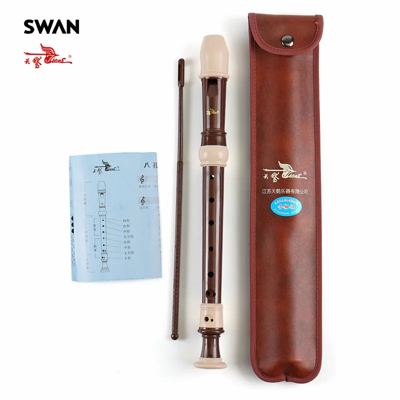 

Swan SW8A-23B Mediant Clarinet Middle Pitch Flute Recorders Professional Mouth Organ Woodwind Instruments Musical Instrument