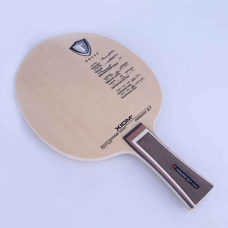 Xiom Hinoki S7, ракетка для настольного тенниса, профессиональная ракетка для настольного тенниса, ракетка для настольного тенниса, из чистого дерева - Цвет: Белый
