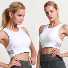 Мягкие женские Йога с низким ударом спортивные съемные чашки упражнения Нижнее белье Фитнес топы Спортивные бюстгальтеры легкая поддержка влаги