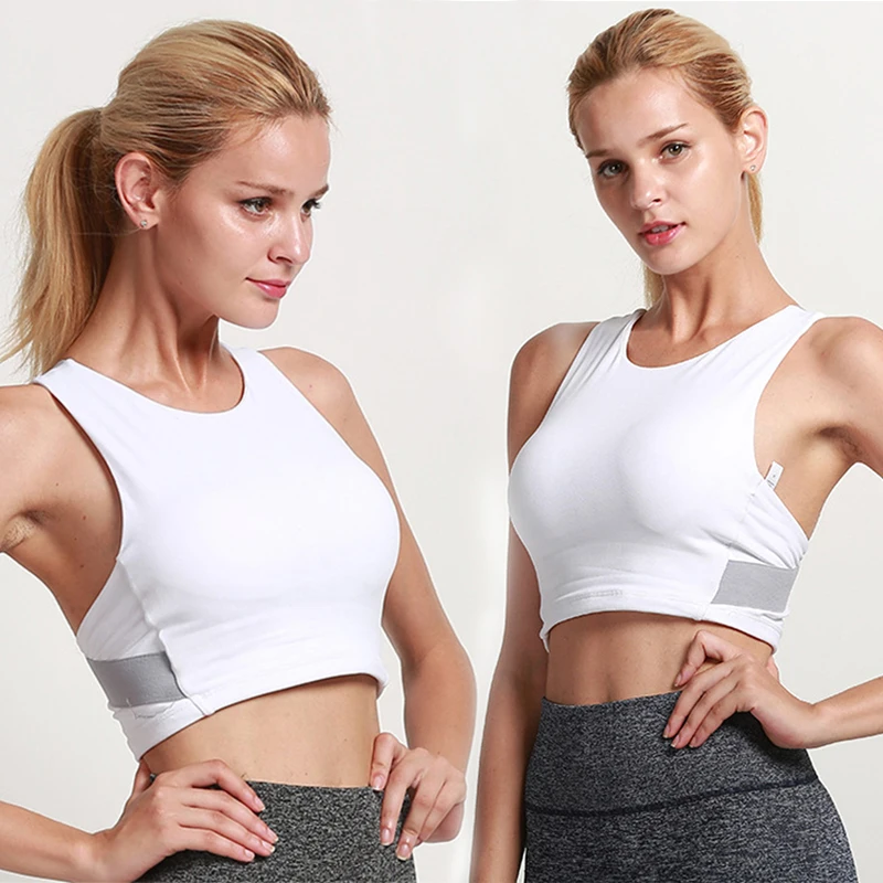 Soft Women Yoga Low Impact Sports Removable Cups Exercise Underwear Fitness Tops Gym Bras Light