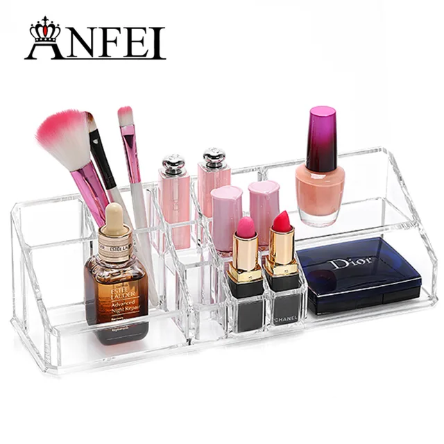 Anfei Acrylic Nail Polish Holder Box Lipstick Organizer Case Jewelry Anfei Acrylic Nail Polish Holder Box Lipstick Organizer Case Jewelry Storage Makeup Cosmetic