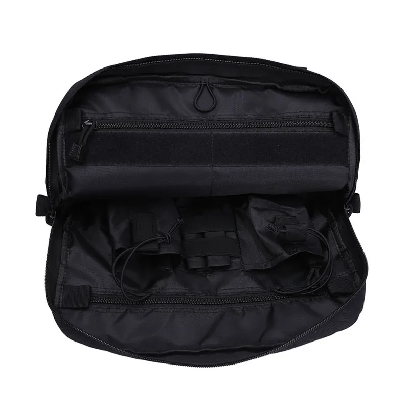 1000D Tactical Mesh Cloth Chest Bag Molle Accessory Pouch Zipper Bag Outdoor Combat Hunting Adjustable Belt Waist Pack