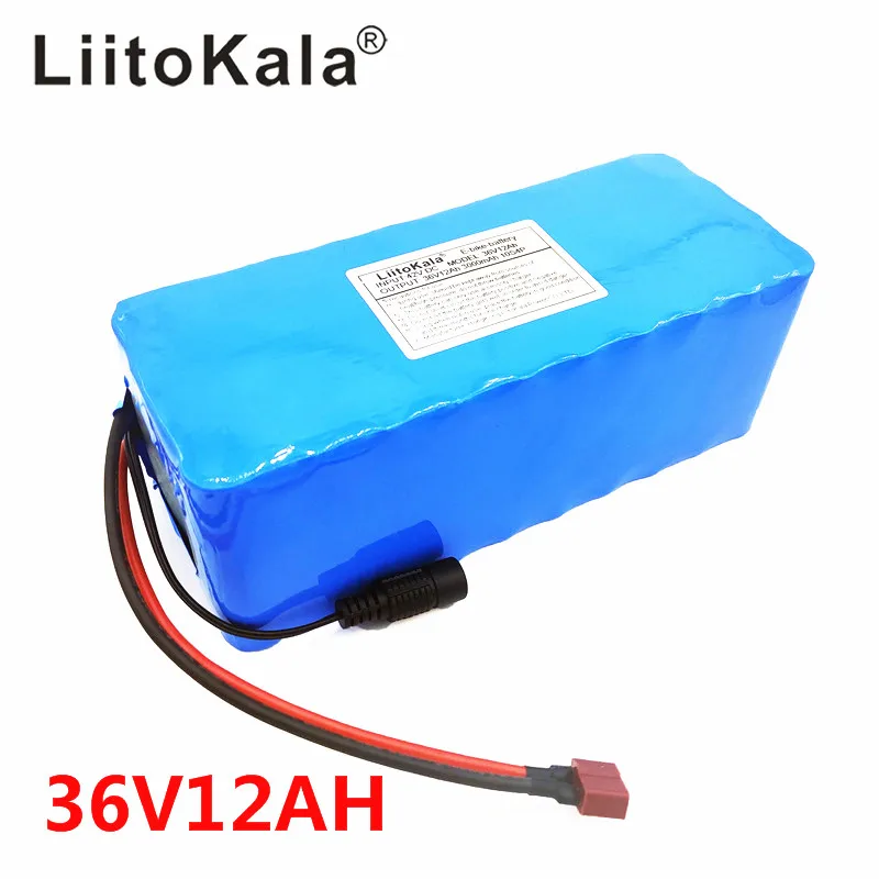 LiitoKala 36V 12ah 10S4P Lelectric Аккумулятор для велосипеда 18650 литий-ионный аккумулятор 500W высокой мощности и емкости 42V мотоцикл скуте