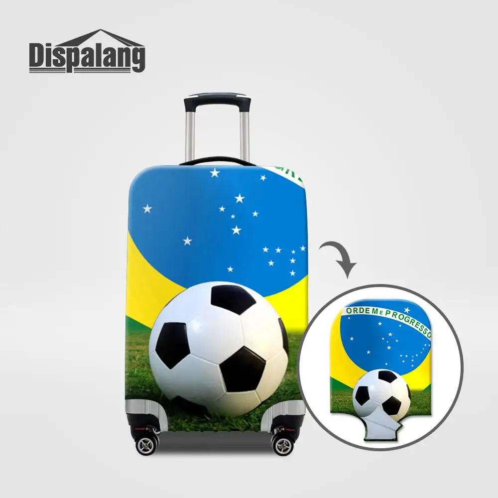 Эластичное покрытие Dispalang для чемодана 18-30 дюймов, защитный чехол для футбольного чемодана с застежкой-молнией, чехол для тележки, аксессуары для путешествий - Цвет: Многоцветный