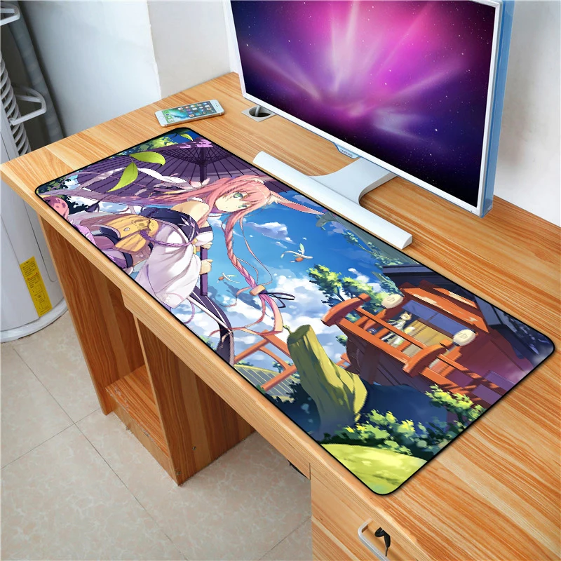 

FFFAS 70X30cm anime cartoon mouse pad large size rubber bottom anti-slip keyboard mat laptop home office gifts mousepad mat XXL