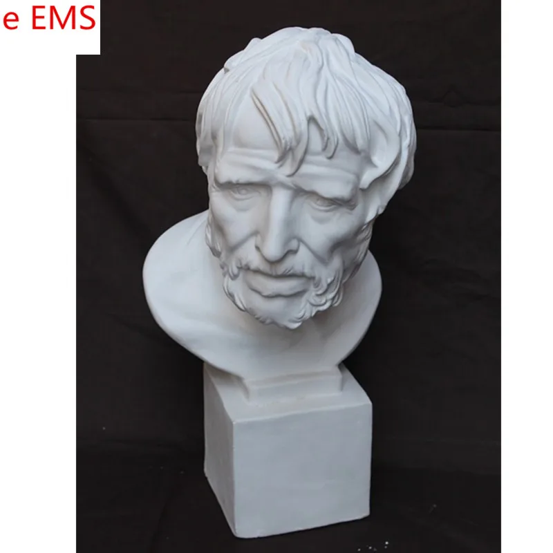 

50cm Gypsum Pirate Bust Statue Gypsum Powder Craftwork Home Decorations Art Material L2328