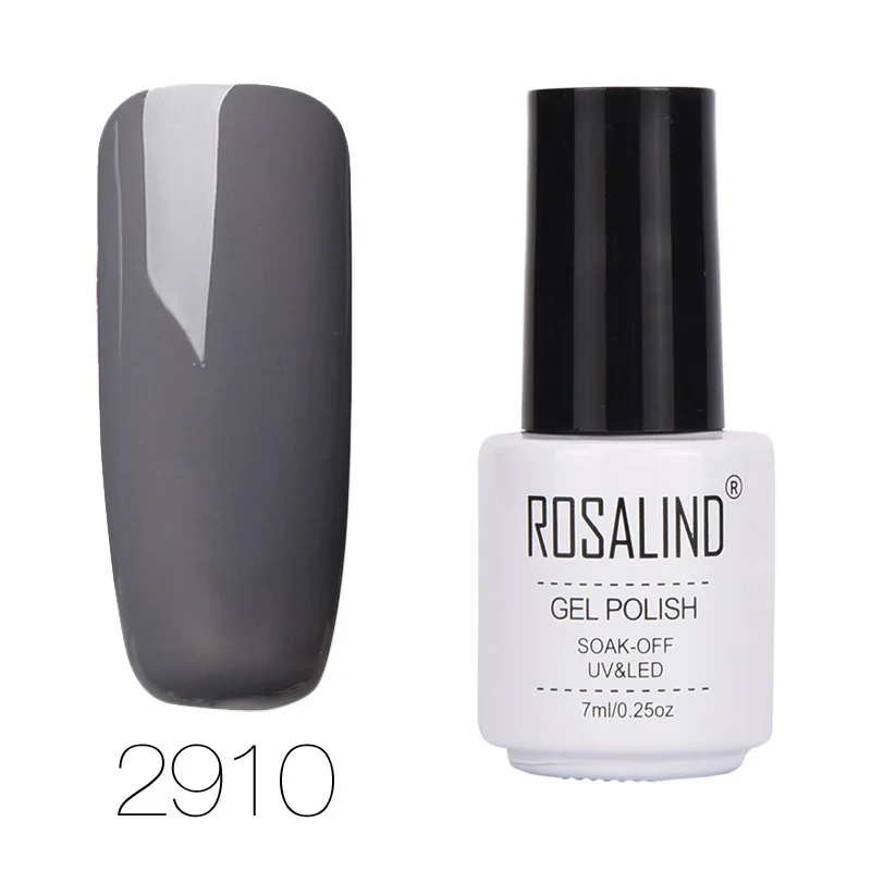 ROSALIND гель 1S 7 мл Лак для ногтей Полупостоянный замачиваемый салонный УФ-гель для ногтей верхнее Базовое покрытие необходимые гель-лаки - Цвет: RC2910