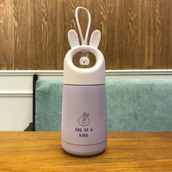 

Kawaii Cartoon Stainless Steel insulated Thermos Bottle Thermo cup Coffee Mugs water bottle 330ml Thermal vaccum cup Lover Gifts