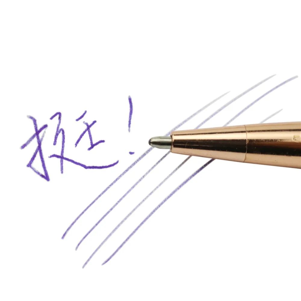 Новая ручка 60 шт 1,0 мм шариковая ручка или заправка 100 шт металлическая Подпись Бизнес офисная подарочная ручка золото серебро розовое золото 3 цвета
