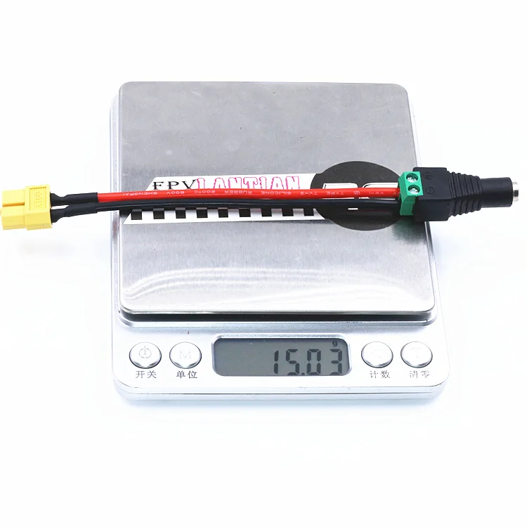 AMASS DC Female 5,5x2,5 мм 5,5x2,1 мм штекер для XT60 Female Plug зарядный кабель-адаптер для ISDT зарядное устройство Lipo батарея