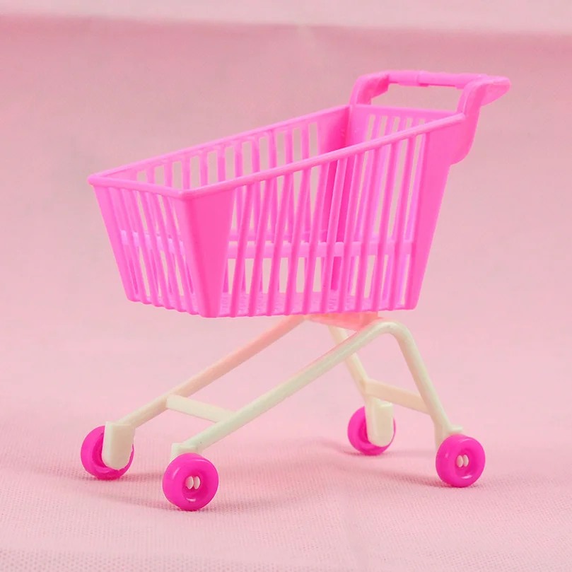 SUN & CLOUD 1 X Shopping Cart for Barbies Classic Toys Trolleys for