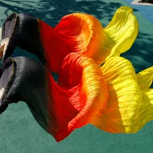 Женский высококачественный Pasang perut sutra FAN kerudung merah muda untuk ungu menjadi biru черный+ красный+ желтый