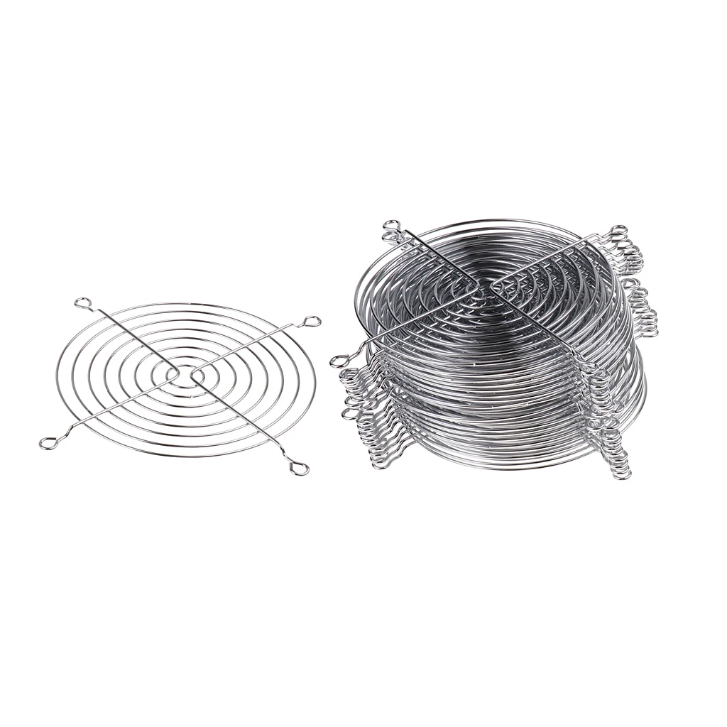 Dovewill 20Pcs Computer Case Cooling Fan Finger Guard Metal Grill Protector 12cmx12cm