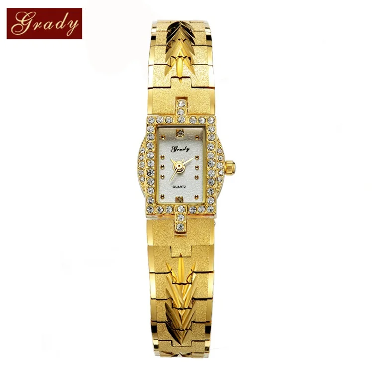 Лидер продаж! Золотые женские часы модный бренд бриллиантовые Наручные Часы повседневные кварцевые часы - Цвет: white