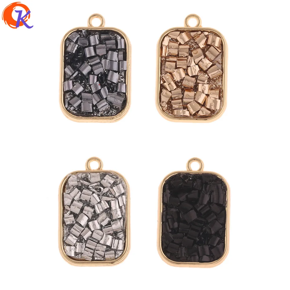 

Cordial Design 50Pcs 15*23MM Jewelry Accessories/Hand Made/Charms/Rectangle Shape/DIY Earring Making/Jewelry Findings Components