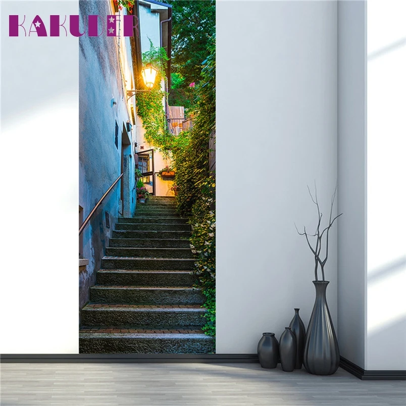 

Kakuder stikers muraux 1 Roll 2 pcs 3D Removable Wall Sticker Art Vinyl Mural Poster Scene Window Door Decal*30 Drop shipping