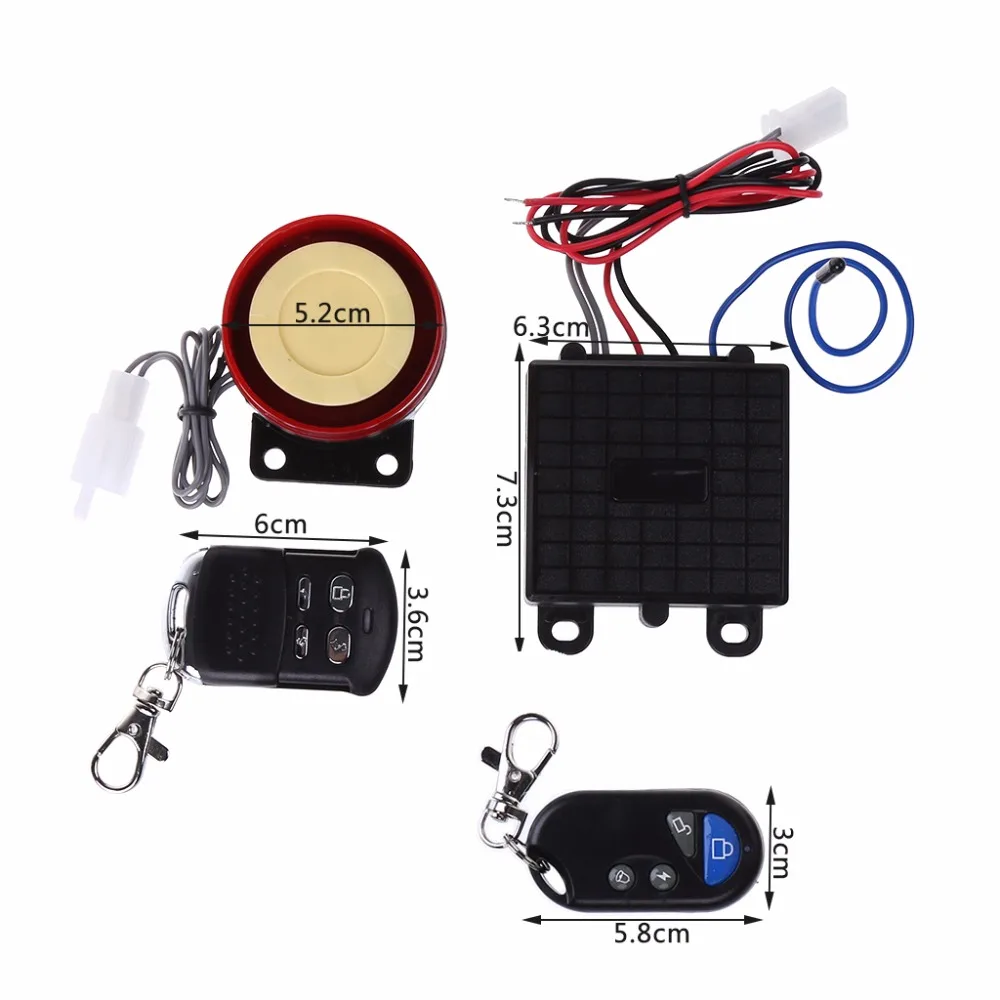 Avviamento del motore di controllo remoto del sistema di allarme universale per moto 12V da 125dB
