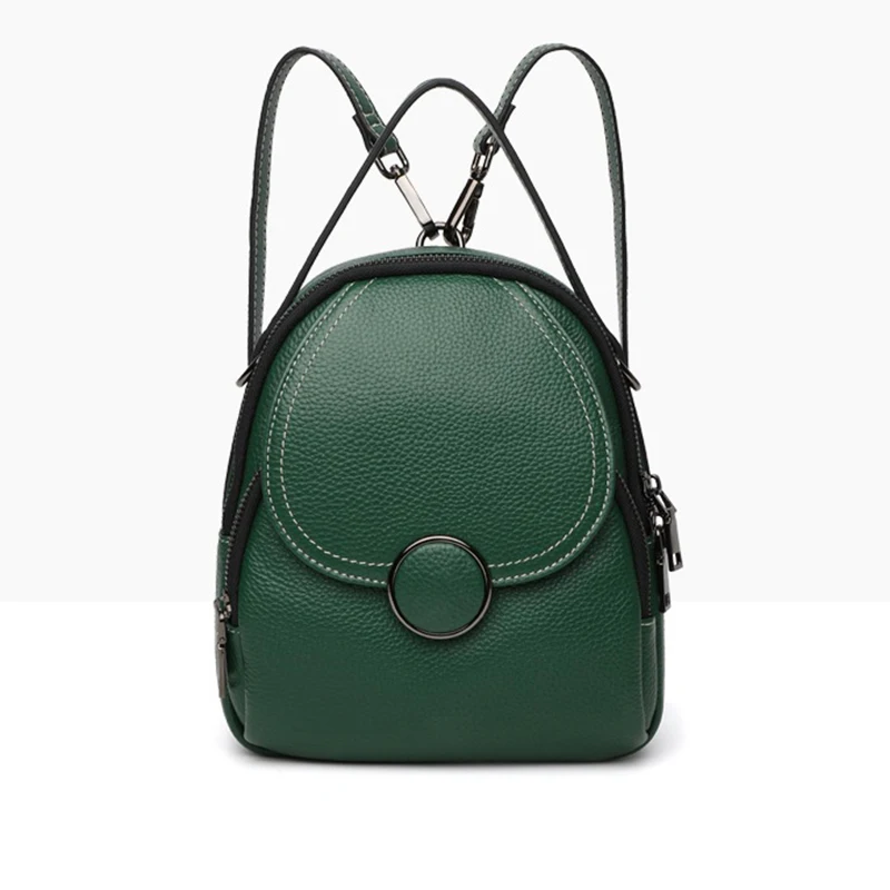 

women backpack female genuine leather backpacks for girls teenagers schoolbag small backpack ladies shoulder bag fashion