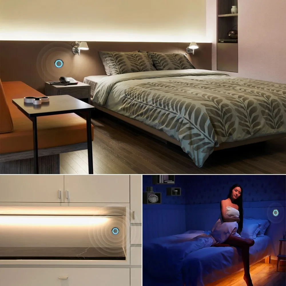 Светодиодный светильник с регулируемой яркостью, с сенсорным выключателем, бесступенчатая световая лампа для кровати, шкафа, шкафа, спальни, кухни, светильник ing