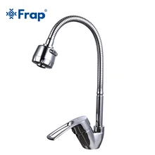 Frap robinet d'évier de cuisine mélangeur d'eau froide et chaude, robinet de cuisine monotrou en alliage de Zinc torneira cocina