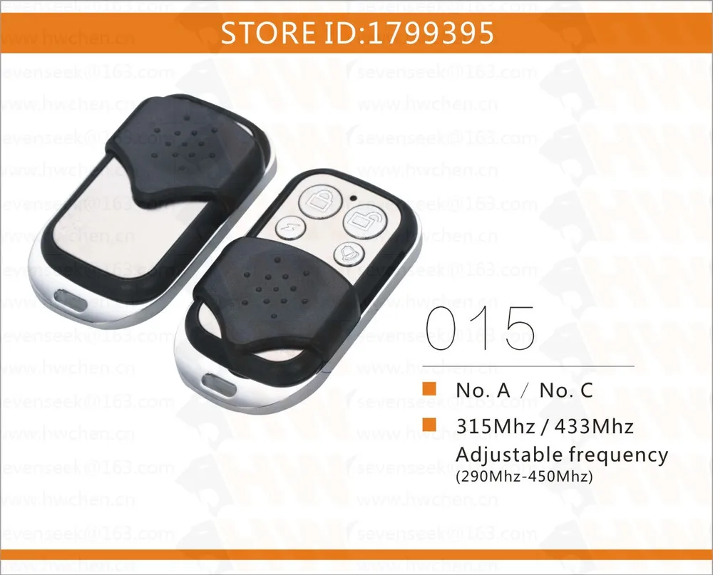 

free shipping NO.A Google flip cover fixed code sub-remote for remote master Adjustable RF Wireless remote control duplicator