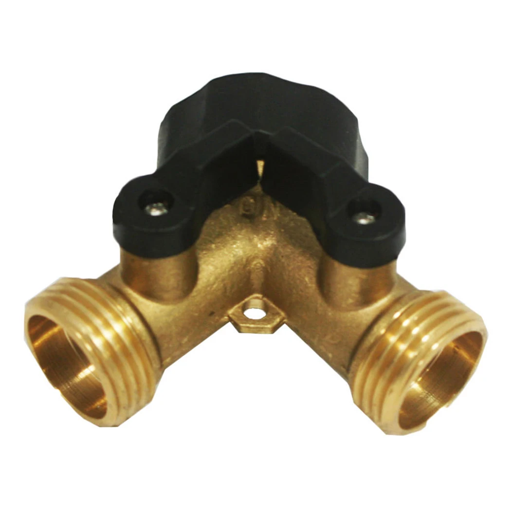 Garden Water Connectors Tap Valve Adapter 2 Way Y Shape Hose Connector