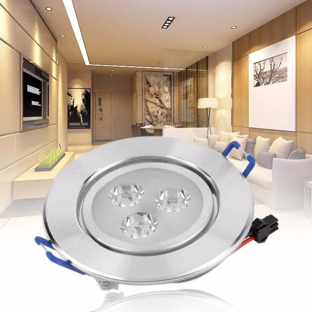 

Dropshipping 3W LED Optimized Design Recessed Ceiling Downlight Spot Lamp Bulb Light Driver Anti-rust Anti- Corrosion 2017 Top