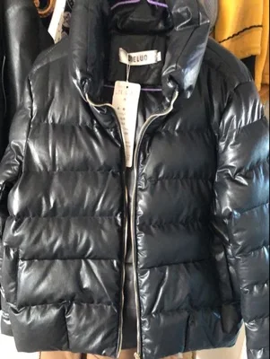 Зимняя женская хлопковая куртка, короткие пальто, тонкая черная куртка из искусственной кожи, теплый толстый пуховик, хлопковая куртка, женские парки mujer LJ435