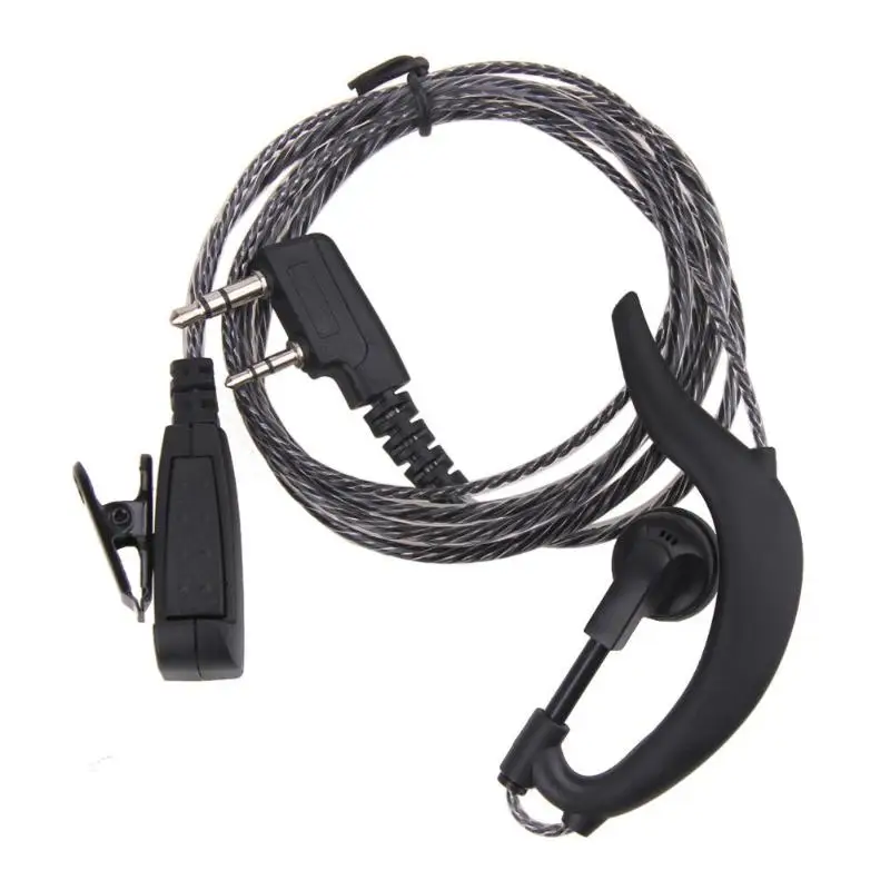1 м 2 Pin K Тип наушник гарнитура с PTT MIC наушники Walkie Talkie для Kenwood BAOFENG рация