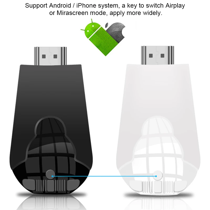 

2.4G Mirascreen Dongle Wifi Digital Display Receiver 1080P HDMI Video Adapter for iOS/Android/Window QJY99