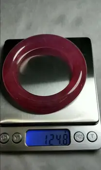 

58mm beautiful HAND-CARVED red JADEITE JADE BANGLE BRACELET