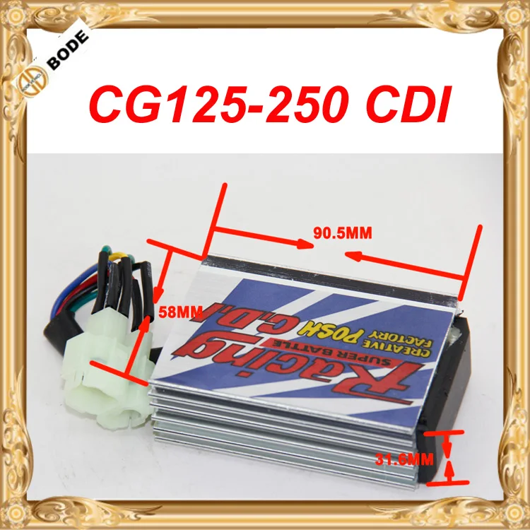 Гоночный AC 6 контактов CDI подходит для CG125 CG150 CG250cc детали двигателя (BD-DQ197) |