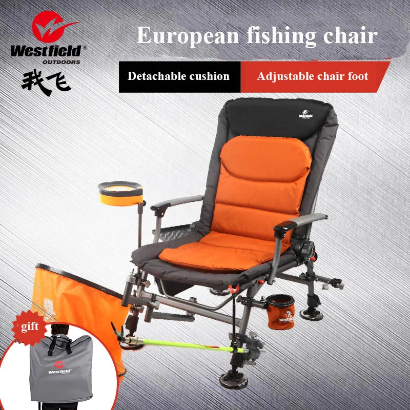 Европейское Новое рыболовное кресло, складное многофункциональное кресло для сна, дикое рыболовное кресло, четыре сезона, рыболовное кресло
