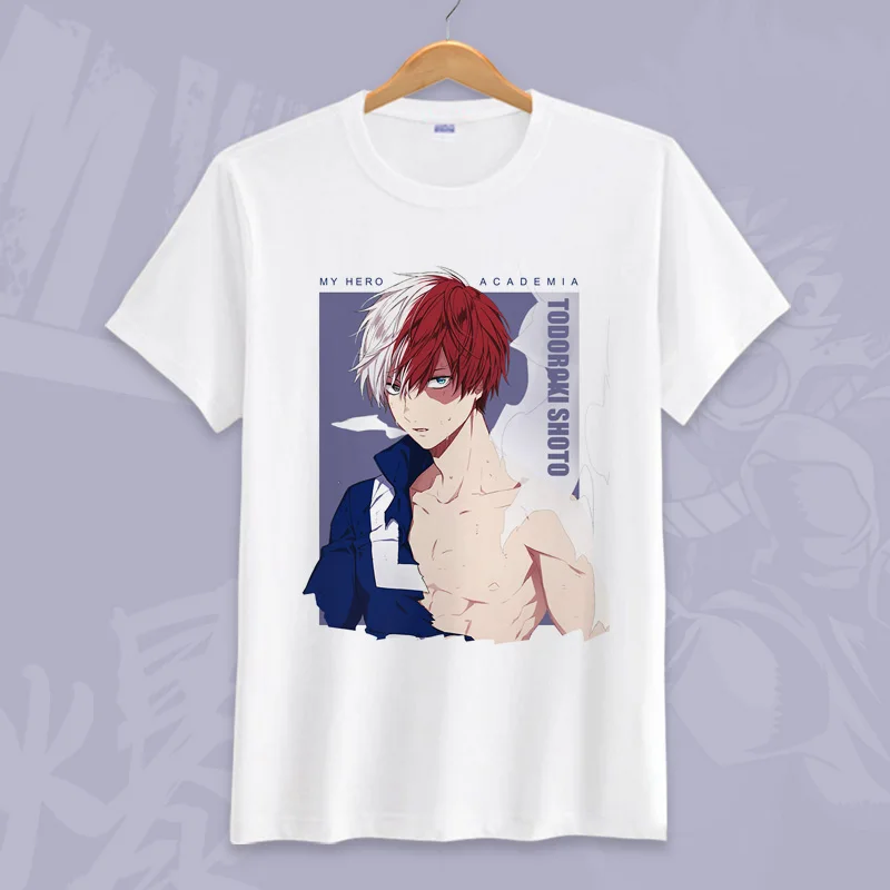 Coshome Boku No Hero Academia T-Shirt Short Sleeve Tee Shirt  My Hero Academia Izuku Midoriya Printed Summer Costume (6)