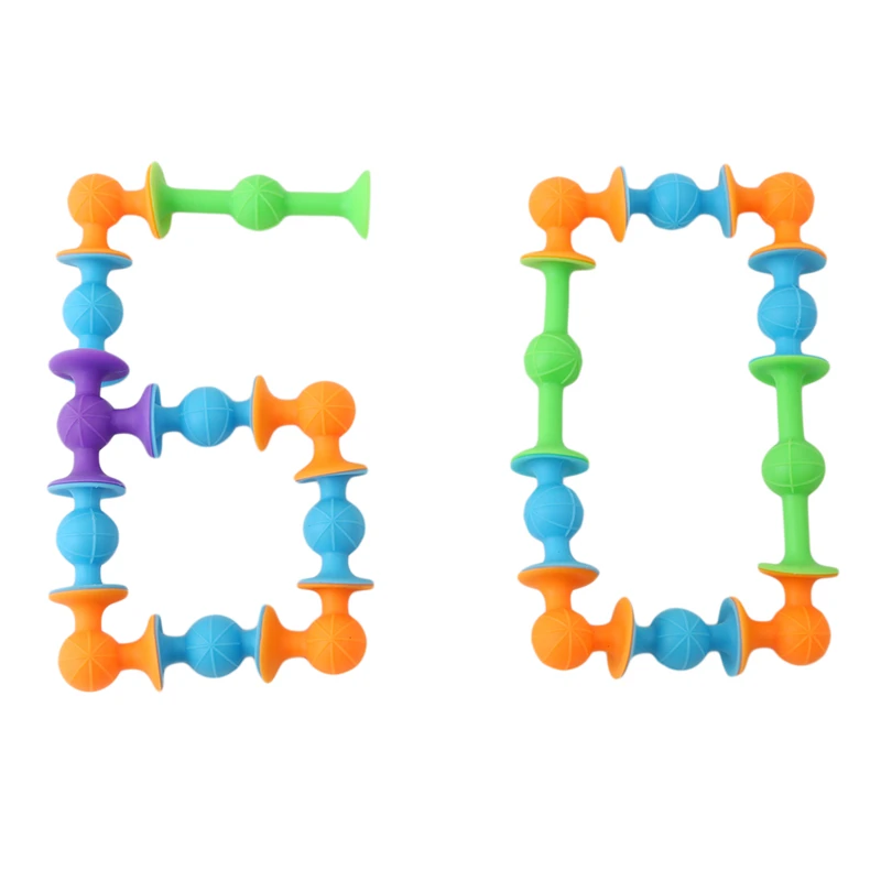 DIY силиконовые строительные блоки собранные присоски присоска забавные строительные игрушки детские развивающие игрушки
