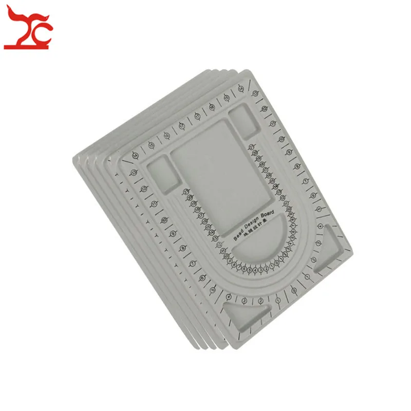 

5Pcs/Lot Gray Flocked Bead Board Necklace Chain Bracelet Stringing Tool Bead Craft Design Organizer DIY Beading Tray