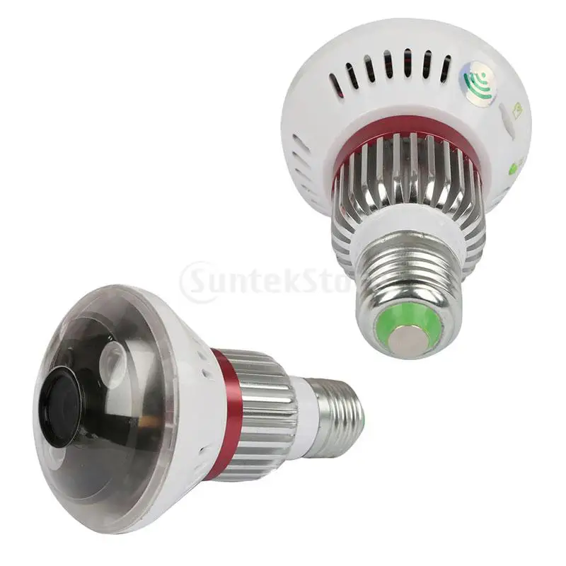 HD 720P Full Mini WIFI IP Light Bulb E26 Camera Motion CCTV Detection